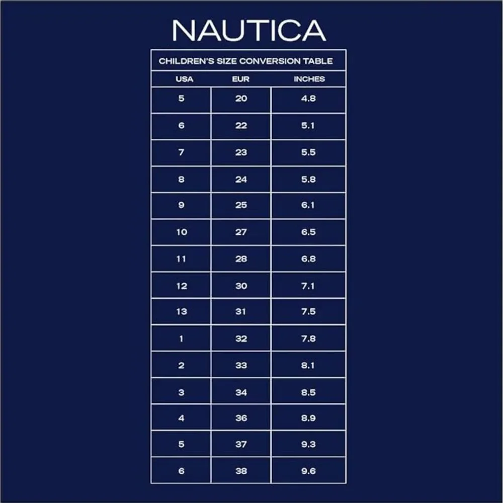 Nautica Big Kid Kettle Protective Water Shoe US SZ 4 NWOT/BOX Resort Beach Gift